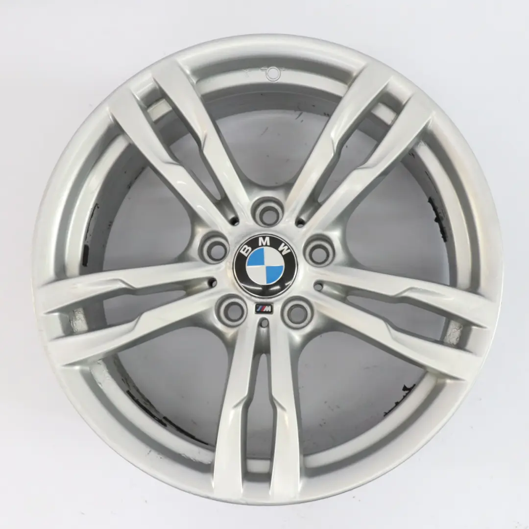 Ferric Grey Light Alloy Wheel Rim 18" M Double Spoke 441 8J ET:34 to BMW F30 F32 with Part number 7852491 BMW F30 F32 Ferric Grey Light Alloy Wheel Rim 18" M Double Spoke 441 8J ET:34 - SKU 7852491-1 - Part number 7852491