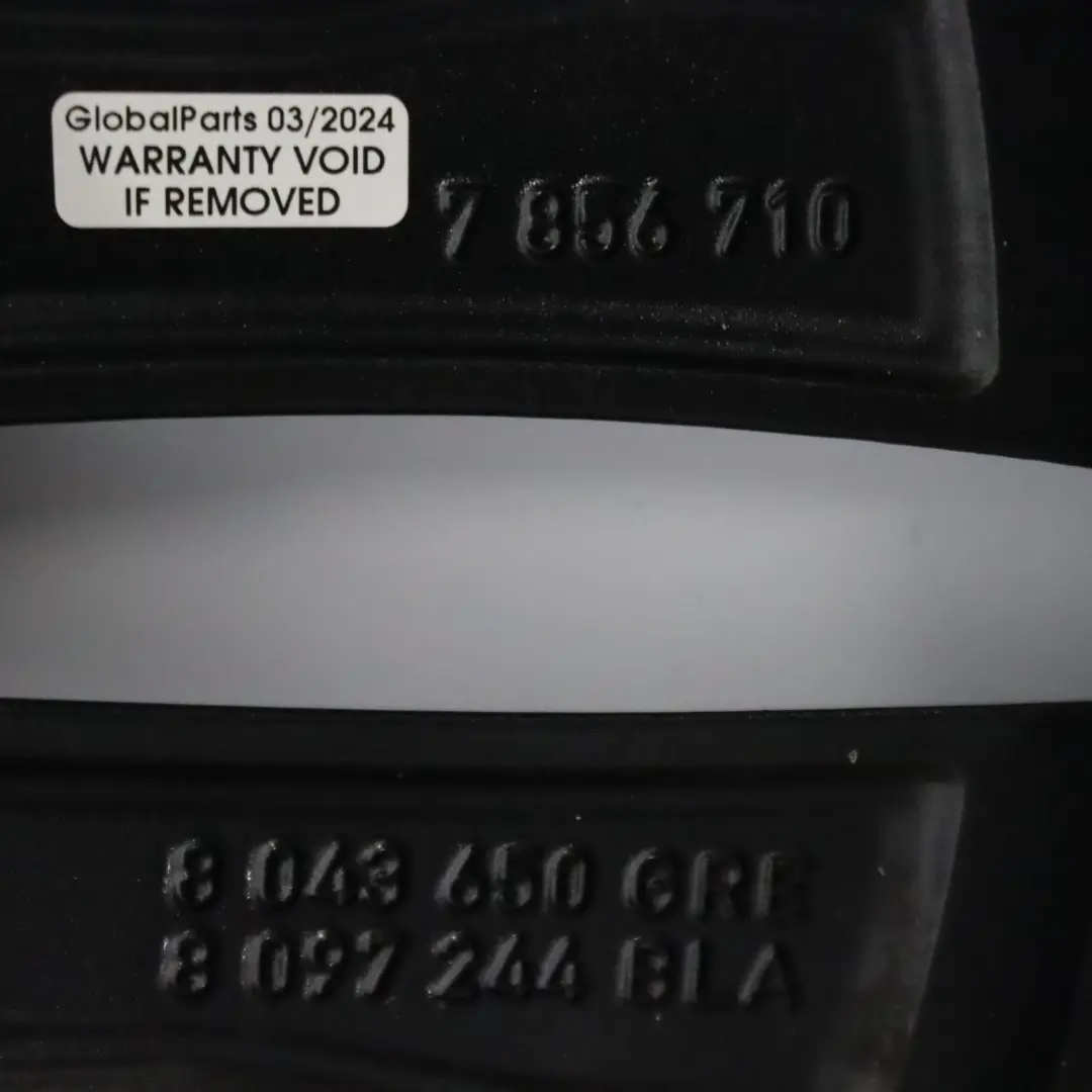 Alloy Wheel Rim 19" 8J ET:36 M Double Spoke 704 to BMW F30 F31 F32 with Part number 7856710 BMW F30 F31 F32 Alloy Wheel Rim 19" 8J ET:36 M Double Spoke 704 - SKU 7856710-2 - Part number 7856710