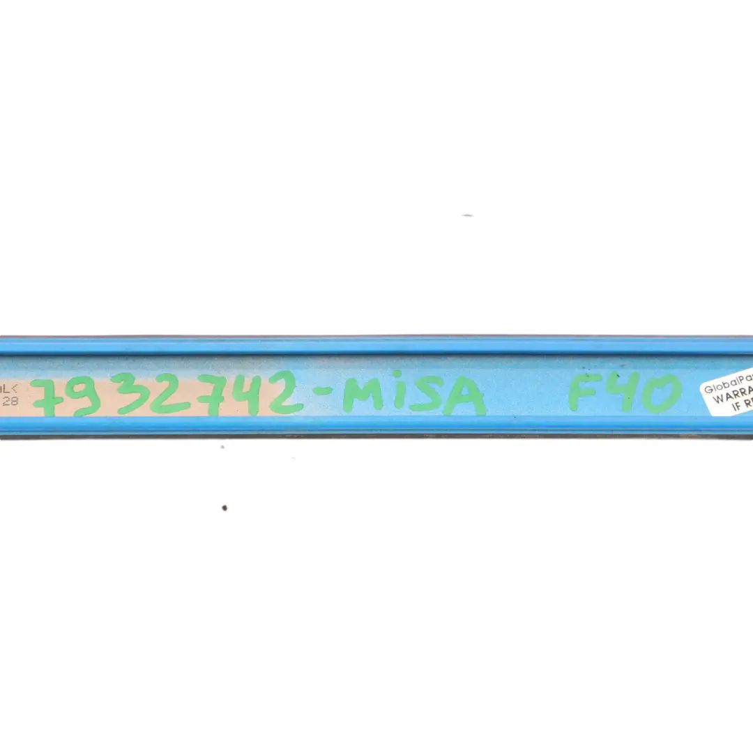 Roof Moulding Railing Trim Right O/S Misano Blue Metallic - C1D to BMW F40 with Part number 7932742 BMW F40 Roof Moulding Railing Trim Right O/S Misano Blue Metallic - C1D - SKU 7932742-MISA - Part number 7932742