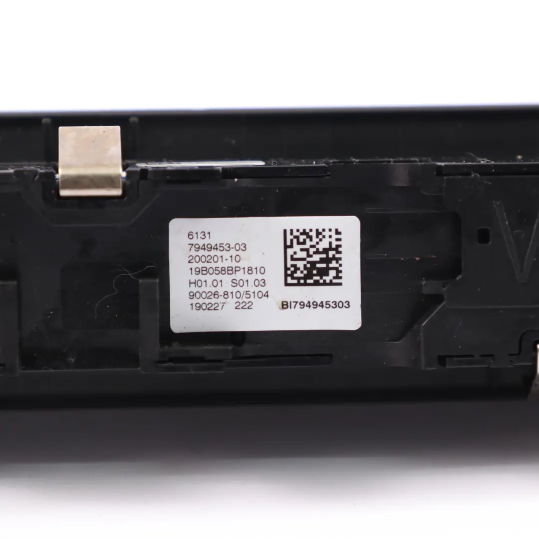 Panel Sterowania Radia Odtwarzacza Czarny do BMW G20 G21 G29 o numerze 7949453 BMW G20 G21 G29 Panel Sterowania Radia Odtwarzacza Czarny - SKU 7949453 - Numer Części 7949453
