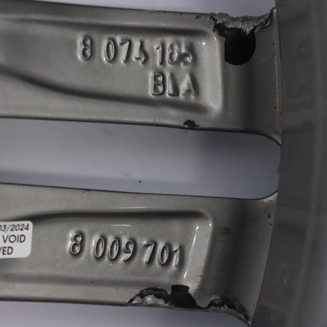  Llanta aleación BMW F20 Gris Férrico Delantera 18" M Doble Radio 7,5J - SKU 8009701-1 - Número de pieza 8009701