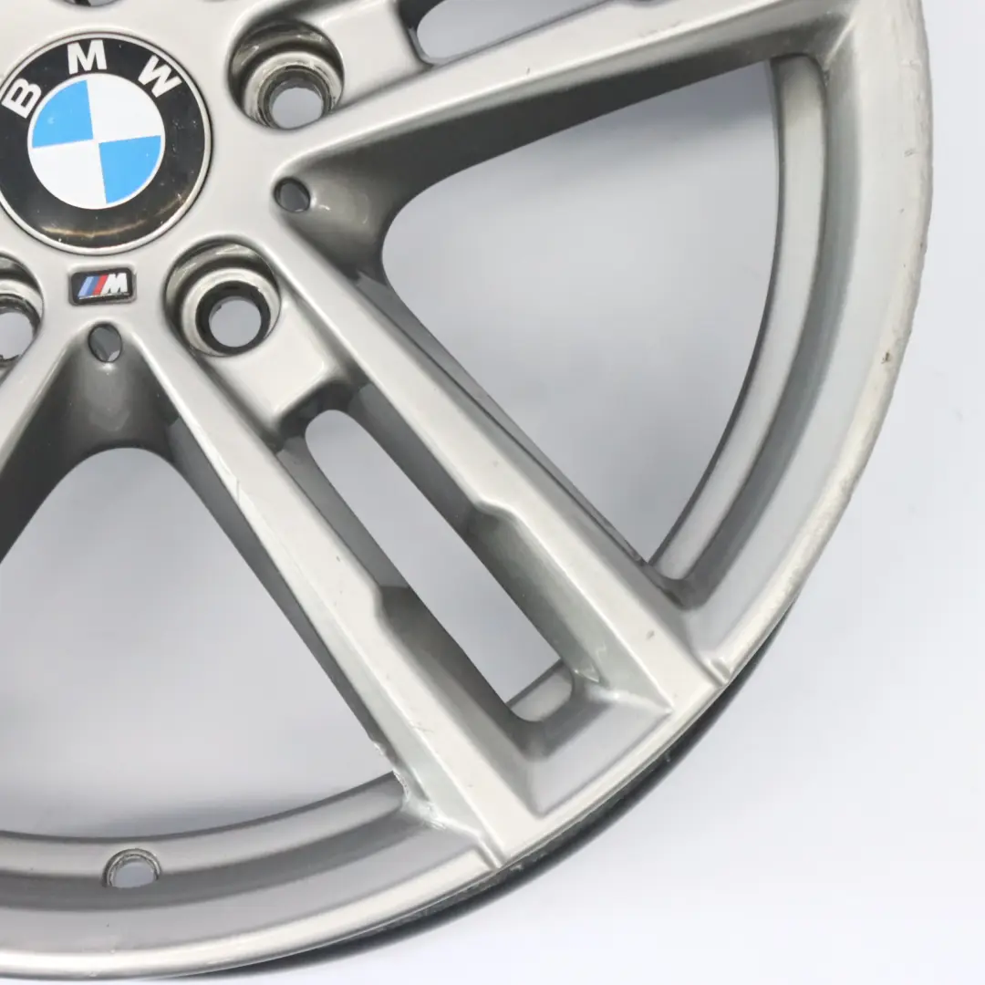 Cerchio anteriore lega grigio ferrico 18" M doppie razze 7,5J per BMW F20 con numero di parte 8009701 BMW F20 Cerchio anteriore lega grigio ferrico 18" M doppie razze 7,5J - SKU 8009701-1 - Numero di parte 8009701