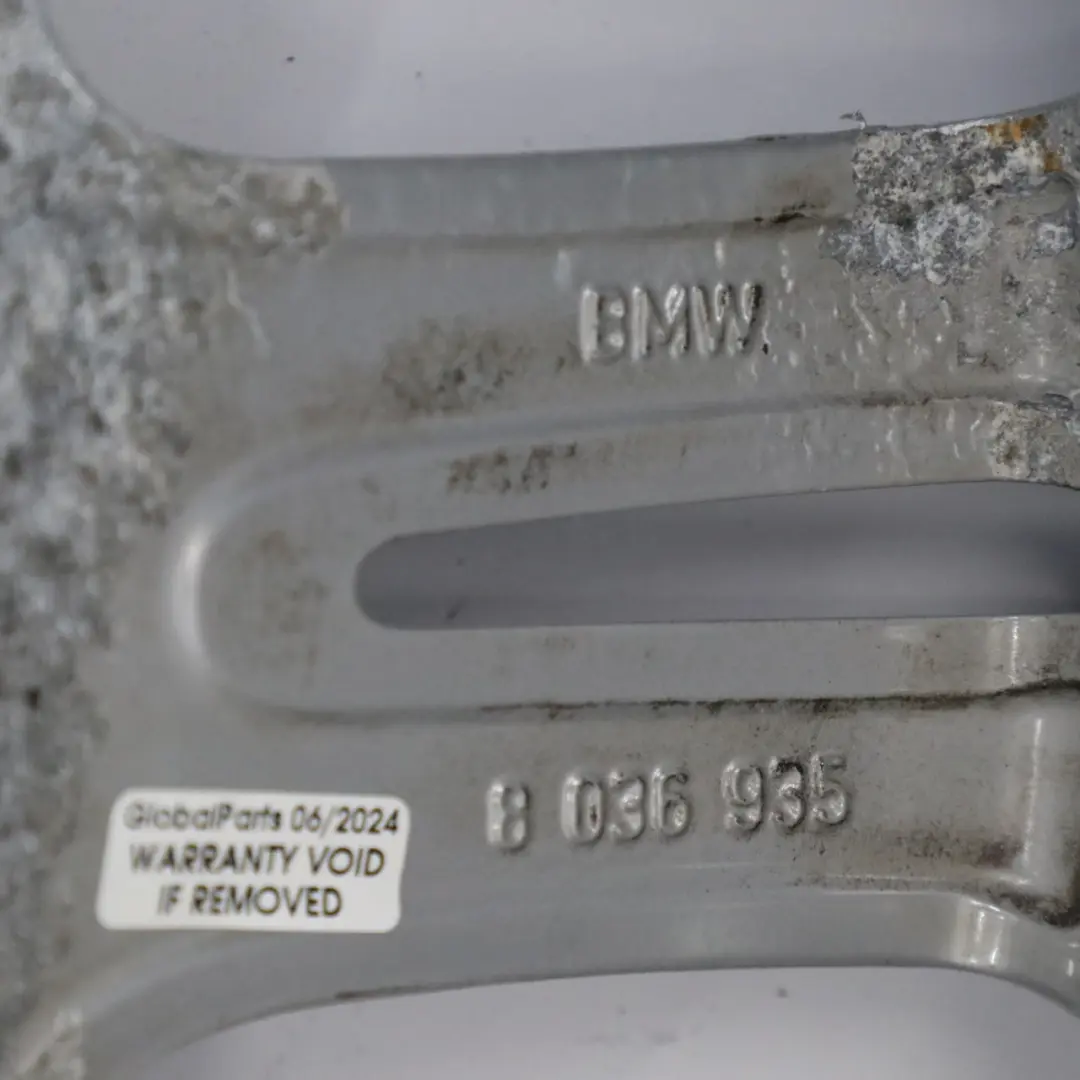 BMW E90 E91 E92 Llanta De Aleacion Plateada Doble Radios 194 17 "ET:34 8J - SKU 8036935-4 - Número de pieza 8036935
