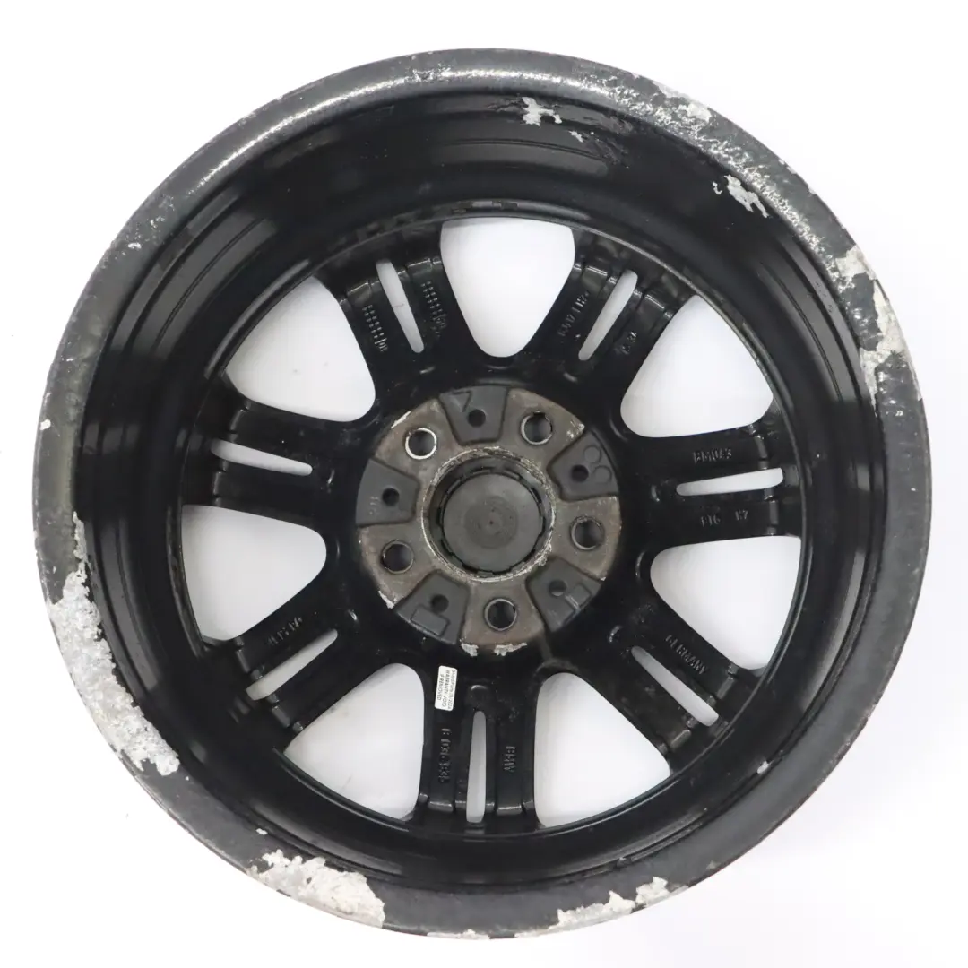 BMW E90 E91 Schwarz Alu Felge Hinten Doppelspeiche 194 17" ET:37 8,5J - SKU 8036936-6 - Teilenummer 8036936