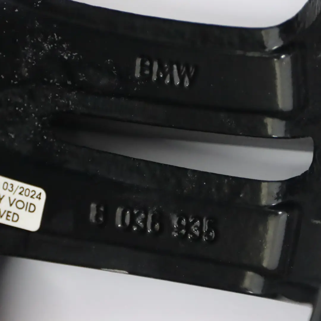 BMW E90 E91 Noir Aluminium Jante Arriere Rayons Doubles 194 17" Et :3 7 8,5J - SKU 8036936-6 - Numéro de pièce 8036936