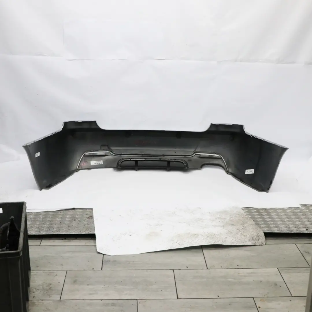 Bumper Coupe Convertible M Sport Silverstone II Metallic - A29 to BMW E92 E93 Rear with Part number 8044934 BMW E92 E93 Rear Bumper Coupe Convertible M Sport Silverstone II Metallic - A29 - SKU 8044934-SIL - Part number 8044934