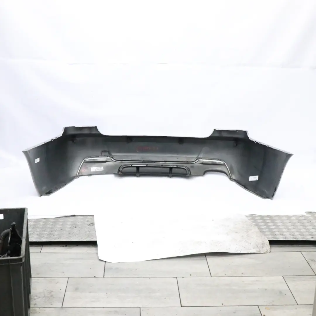 Bumper Coupe Convertible M Sport Silverstone II Metallic - A29 to BMW E92 E93 Rear with Part number 8044934 BMW E92 E93 Rear Bumper Coupe Convertible M Sport Silverstone II Metallic - A29 - SKU 8044934-SIL - Part number 8044934