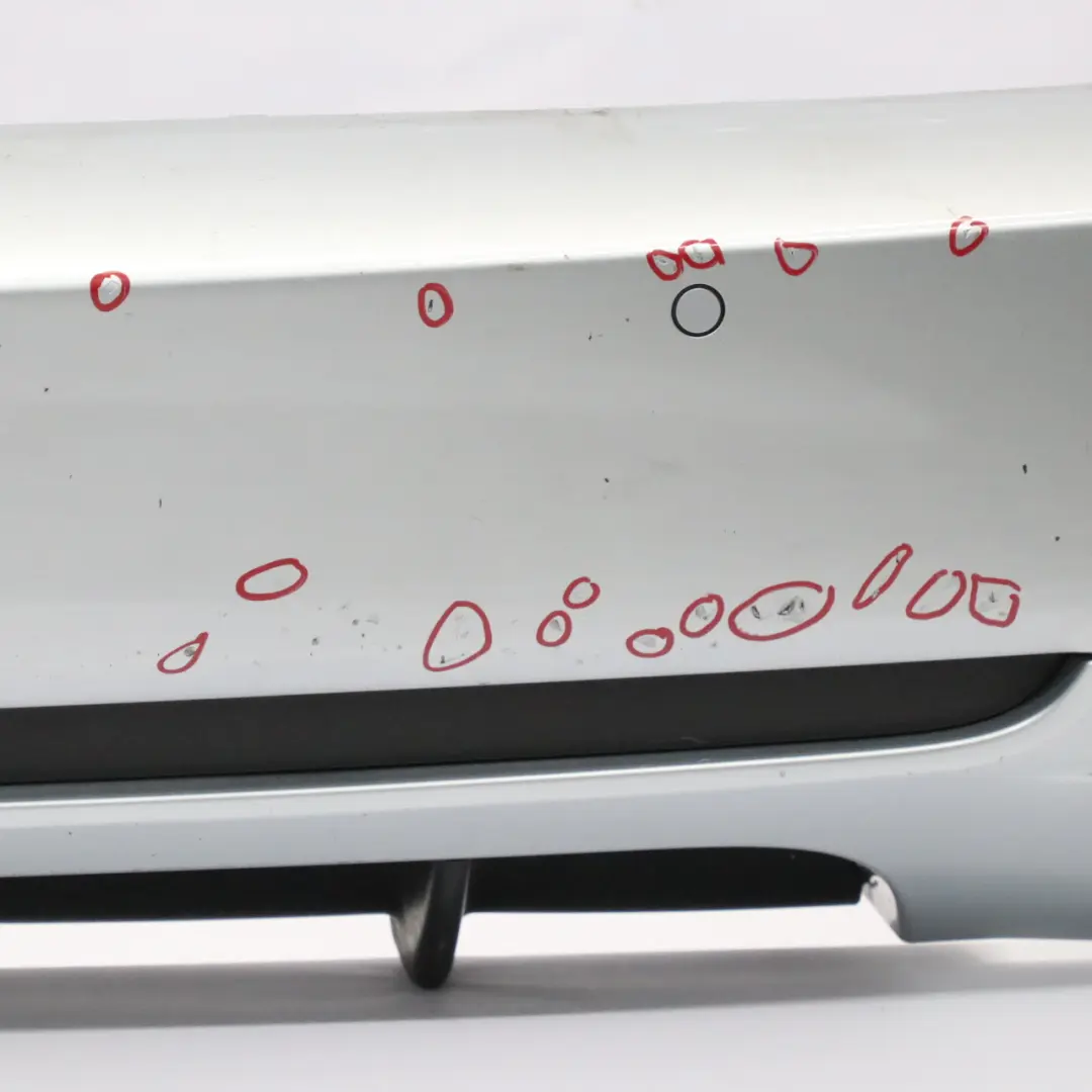 Bumper Coupe Convertible M Sport Silverstone II Metallic - A29 to BMW E92 E93 Rear with Part number 8044934 BMW E92 E93 Rear Bumper Coupe Convertible M Sport Silverstone II Metallic - A29 - SKU 8044934-SIL - Part number 8044934