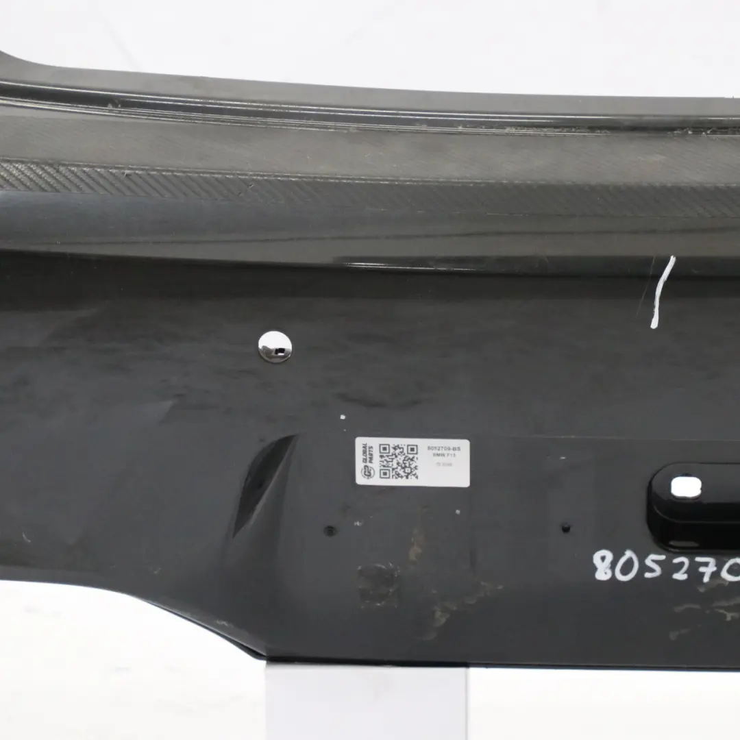 Bumper BMW F12 F13 M Sport Bumper Panel Trim PDC Black Sapphire - 475 to Rear with Part number 8052709 Rear Bumper BMW F12 F13 M Sport Bumper Panel Trim PDC Black Sapphire - 475 - SKU 8052709-BS - Part number 8052709