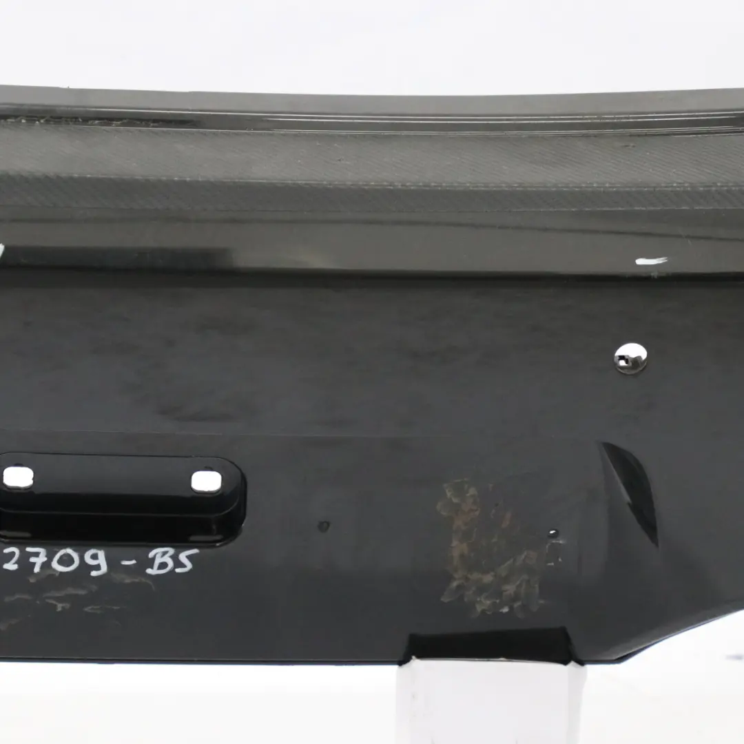 Bumper BMW F12 F13 M Sport Bumper Panel Trim PDC Black Sapphire - 475 to Rear with Part number 8052709 Rear Bumper BMW F12 F13 M Sport Bumper Panel Trim PDC Black Sapphire - 475 - SKU 8052709-BS - Part number 8052709