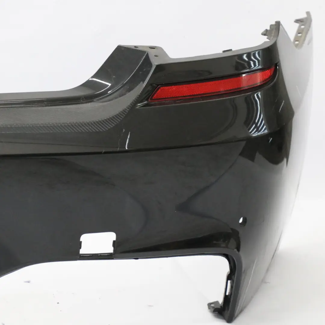 Bumper BMW F12 F13 M Sport Bumper Panel Trim PDC Black Sapphire - 475 to Rear with Part number 8052709 Rear Bumper BMW F12 F13 M Sport Bumper Panel Trim PDC Black Sapphire - 475 - SKU 8052709-BS - Part number 8052709