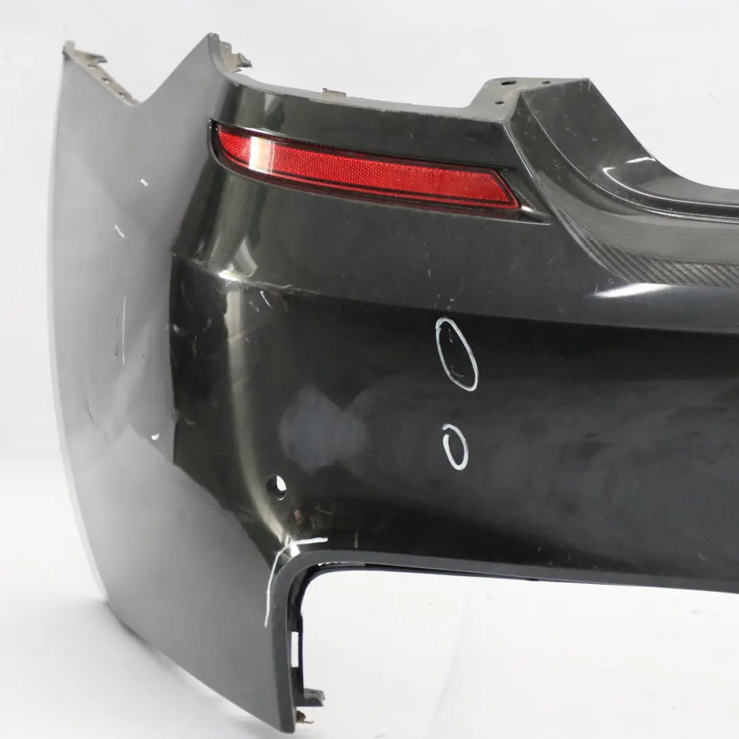 Bumper BMW F12 F13 M Sport Bumper Panel Trim PDC Black Sapphire - 475 to Rear with Part number 8052709 Rear Bumper BMW F12 F13 M Sport Bumper Panel Trim PDC Black Sapphire - 475 - SKU 8052709-BS - Part number 8052709