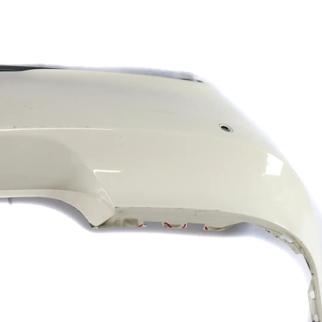 Bumper M Sport Look Coupe Trim Panel Alpinweiss White - 300 TAIWAN to BMW E82 Rear with Part number 8053878 BMW E82 Rear Bumper M Sport Look Coupe Trim Panel Alpinweiss White - 300 TAIWAN - SKU 8053878-AW - Part number 8053878