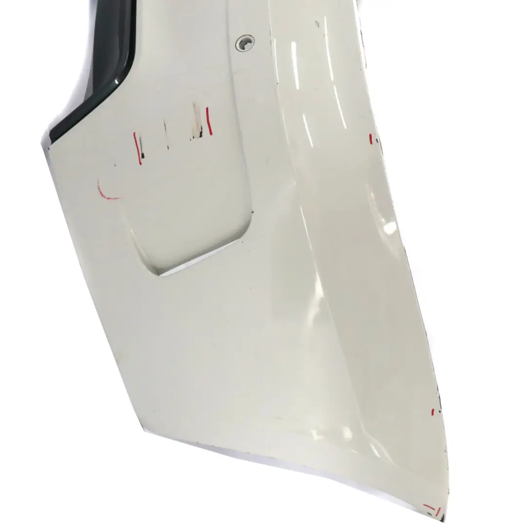 Bumper M Sport Look Coupe Trim Panel Alpinweiss White - 300 TAIWAN to BMW E82 Rear with Part number 8053878 BMW E82 Rear Bumper M Sport Look Coupe Trim Panel Alpinweiss White - 300 TAIWAN - SKU 8053878-AW - Part number 8053878