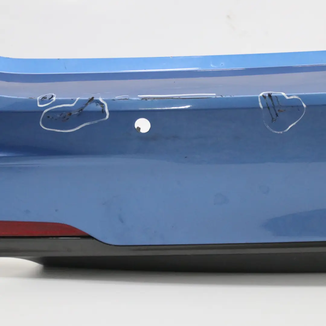 BMW F31 Touring M Sport Rear Bumper Trim Panel PDC Estorilblau Blue - B45 - SKU 8056577-EB - Part number 8056577