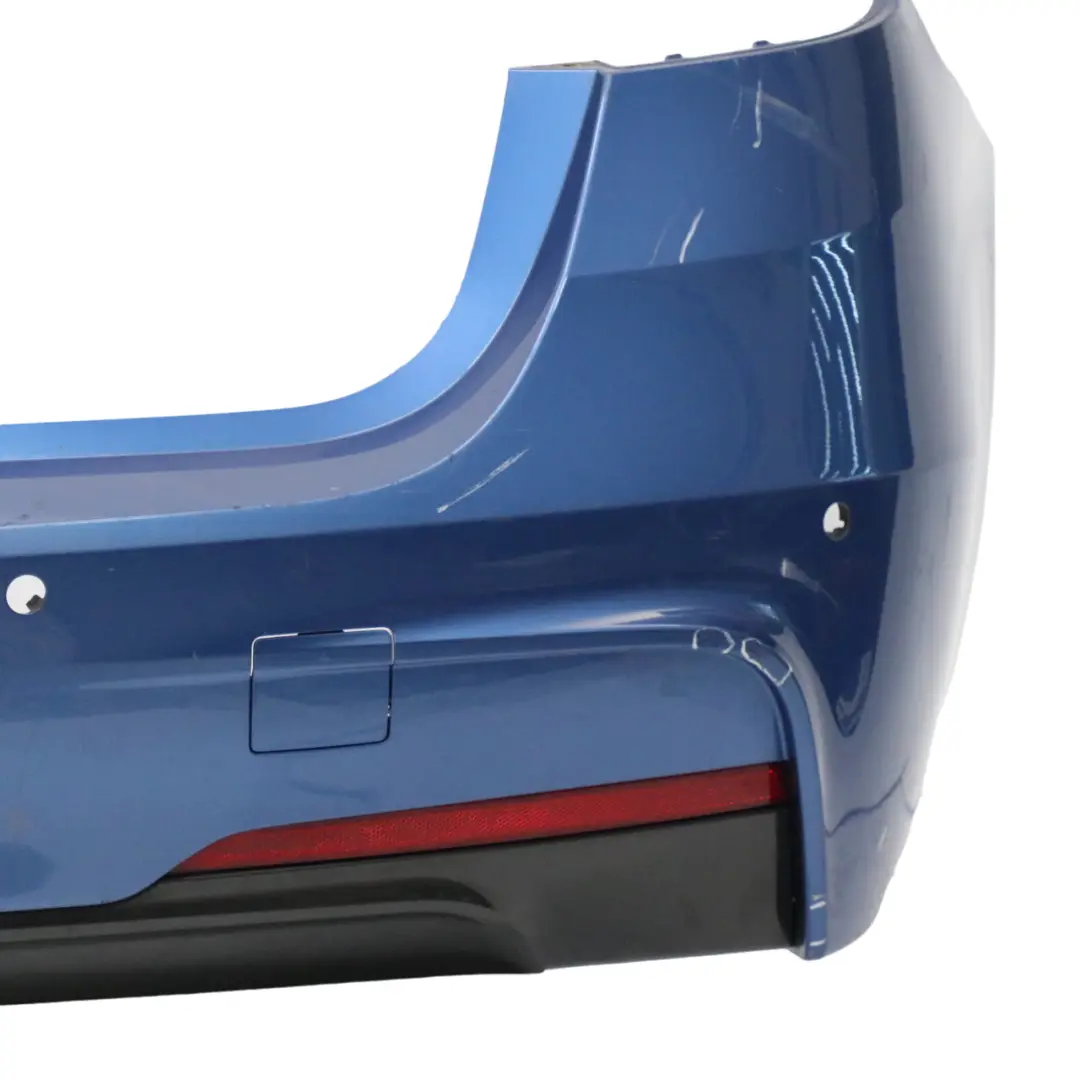 BMW F31 Touring M Sport Rear Bumper Trim Panel PDC Estorilblau Blue - B45 - SKU 8056577-EB - Part number 8056577