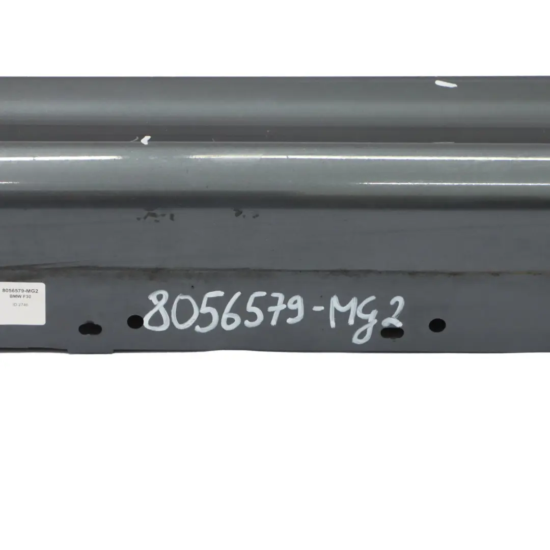 BMW F30 F31 Side Skirt M Sport Sill Strip Left N/S Mineral Grey Metallic - B39 - SKU 8056579-MG2 - Part number 8056579