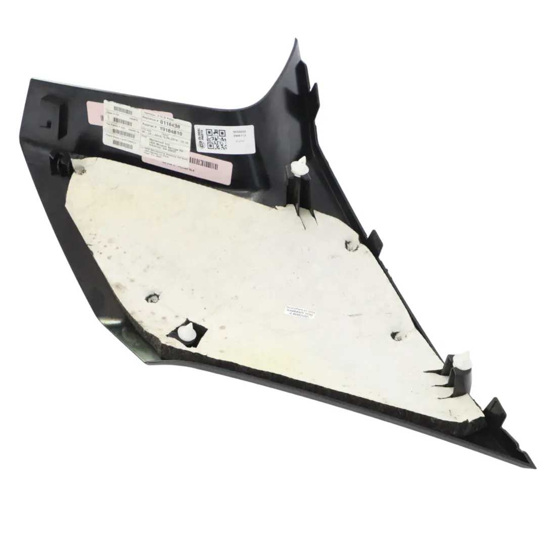 BMW X5 F15 Tapa Columna D Pilar Superior Trasero Derecho Panel Negro - SKU 8058600 - Número de pieza 8058600