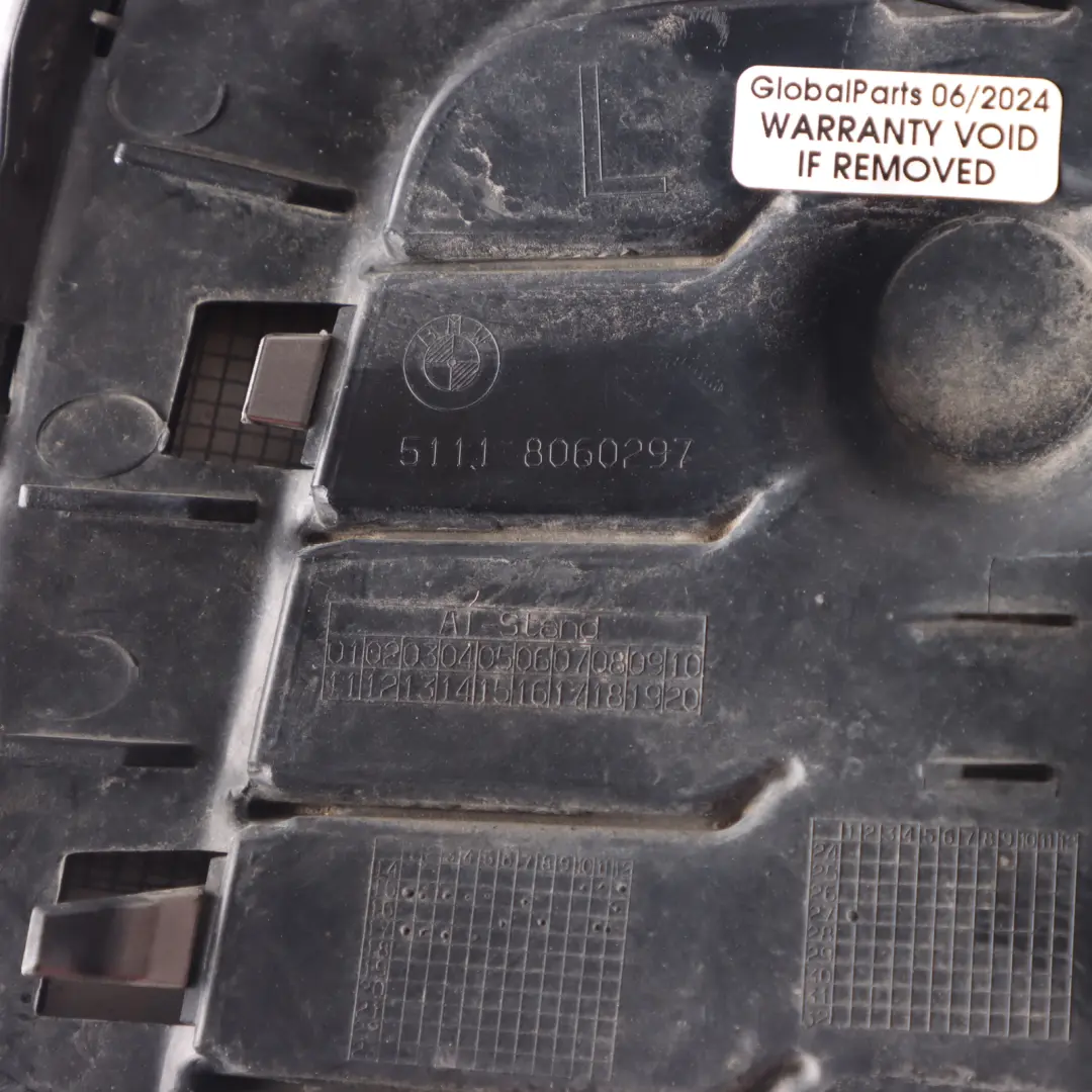 Front Bumper Grille Left N/S Lower Grid Cover to BMW F20 F21 LCI M Sport with Part number 8060297 BMW F20 F21 LCI M Sport Front Bumper Grille Left N/S Lower Grid Cover - SKU 8060297 - Part number 8060297