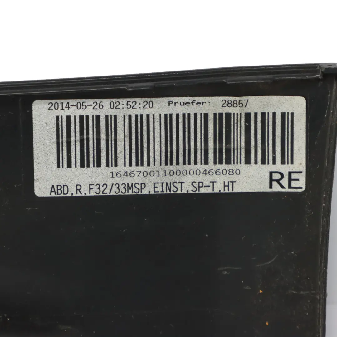 BMW F32 F33 Próg Listwa Progowa Prawa Black Sapphire Czarny Metalik - 475 - SKU 8060848-BS1 - Numer Części 8060848