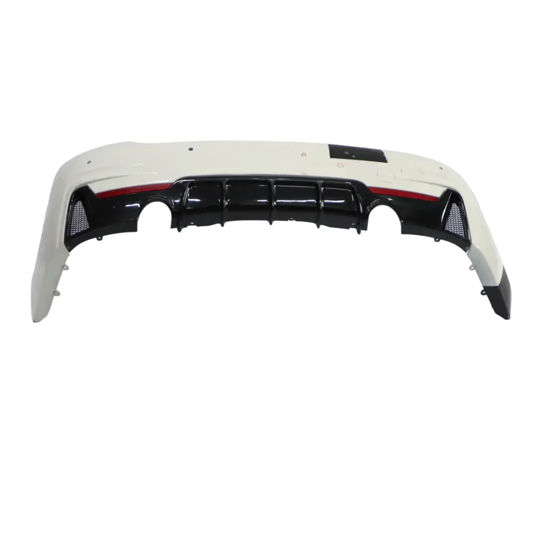 BMW F32 F33 M Sport Rear Bumper Trim Panel PDC Alpinweiss Alpine White - 300 - SKU 8060889-AW5 - Part number 8060889