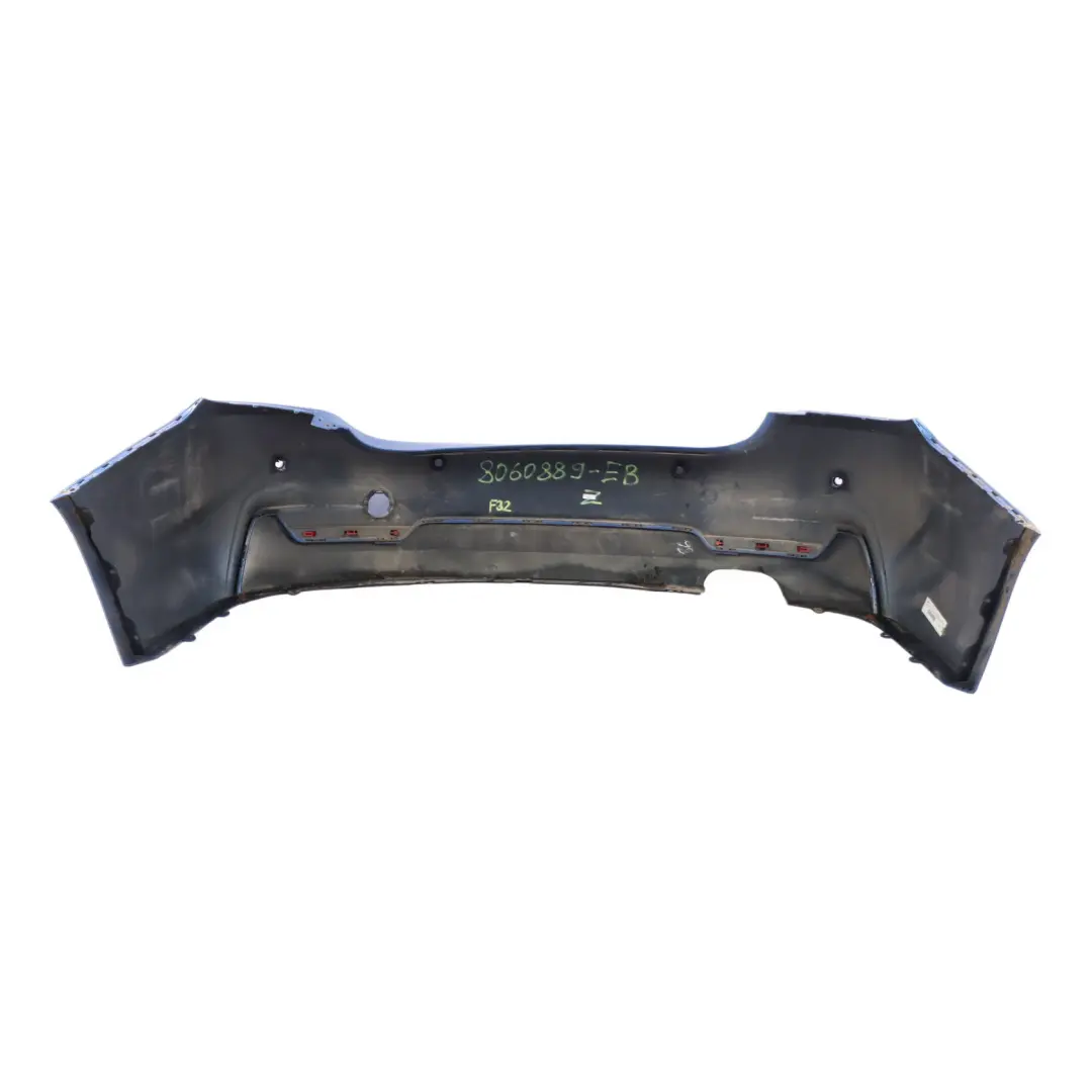 BMW F32 F33 M Sport Rear Bumper Trim Panel PDC Estorilblau Blue Metallic - B45 - SKU 8060889-EB - Part number 8060889