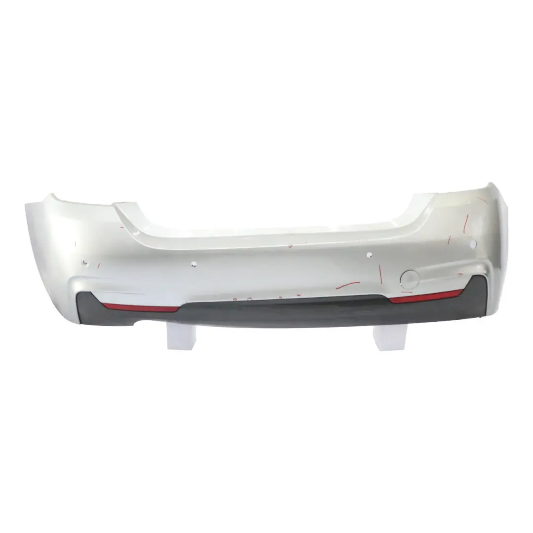 Bumper Trim Panel PDC Glacier Silver Metallic - A83 to BMW F32 F33 M Sport Rear with Part number 8060889 BMW F32 F33 M Sport Rear Bumper Trim Panel PDC Glacier Silver Metallic - A83 - SKU 8060889-GSB - Part number 8060889