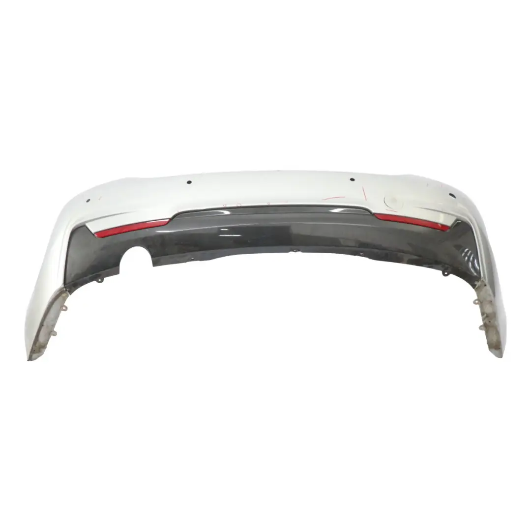 BMW F32 F33 M Sport Rear Bumper Trim Panel PDC Glacier Silver Metallic - A83 - SKU 8060889-GSB - Part number 8060889