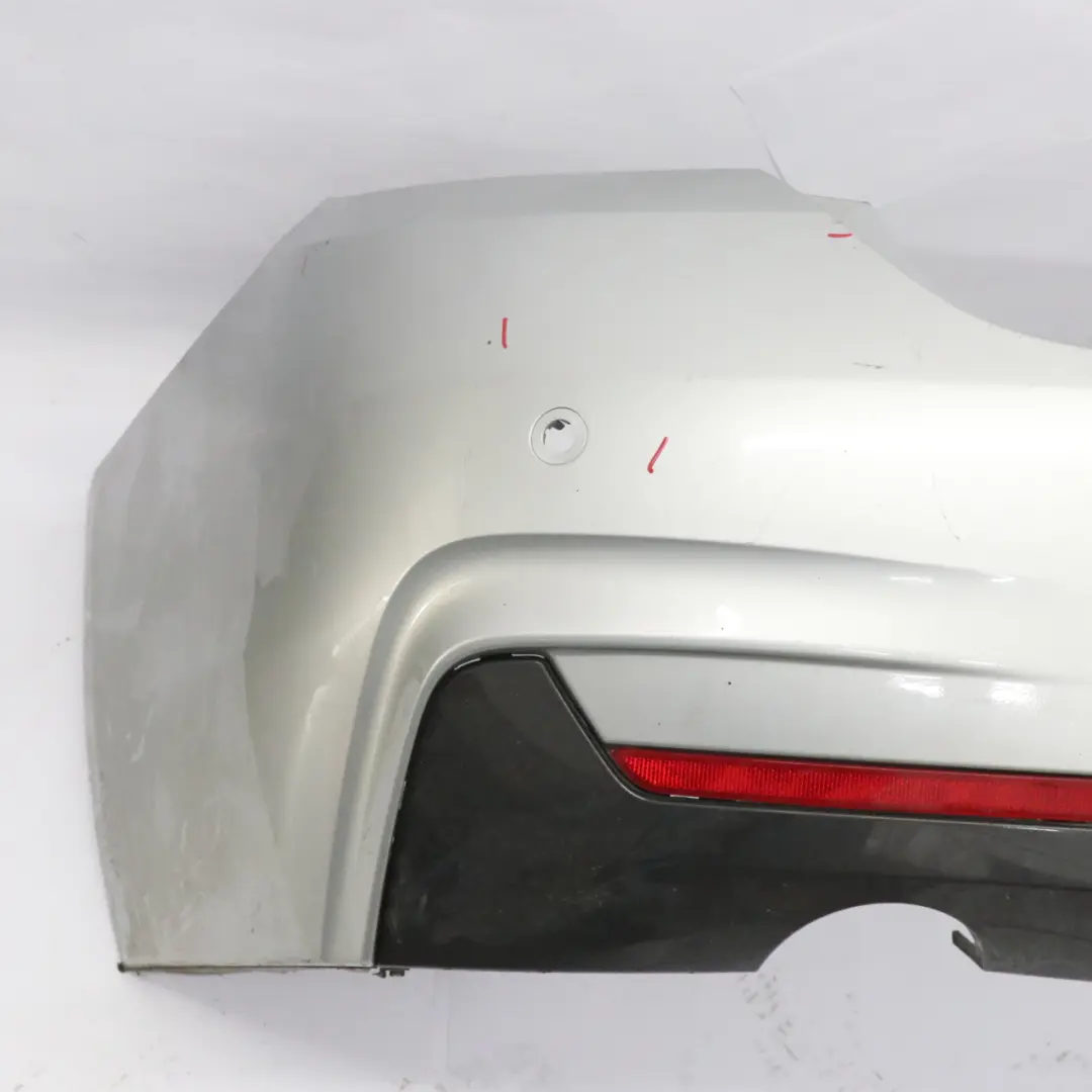 BMW F32 F33 M Sport Rear Bumper Trim Panel PDC Glacier Silver Metallic - A83 - SKU 8060889-GSB - Part number 8060889