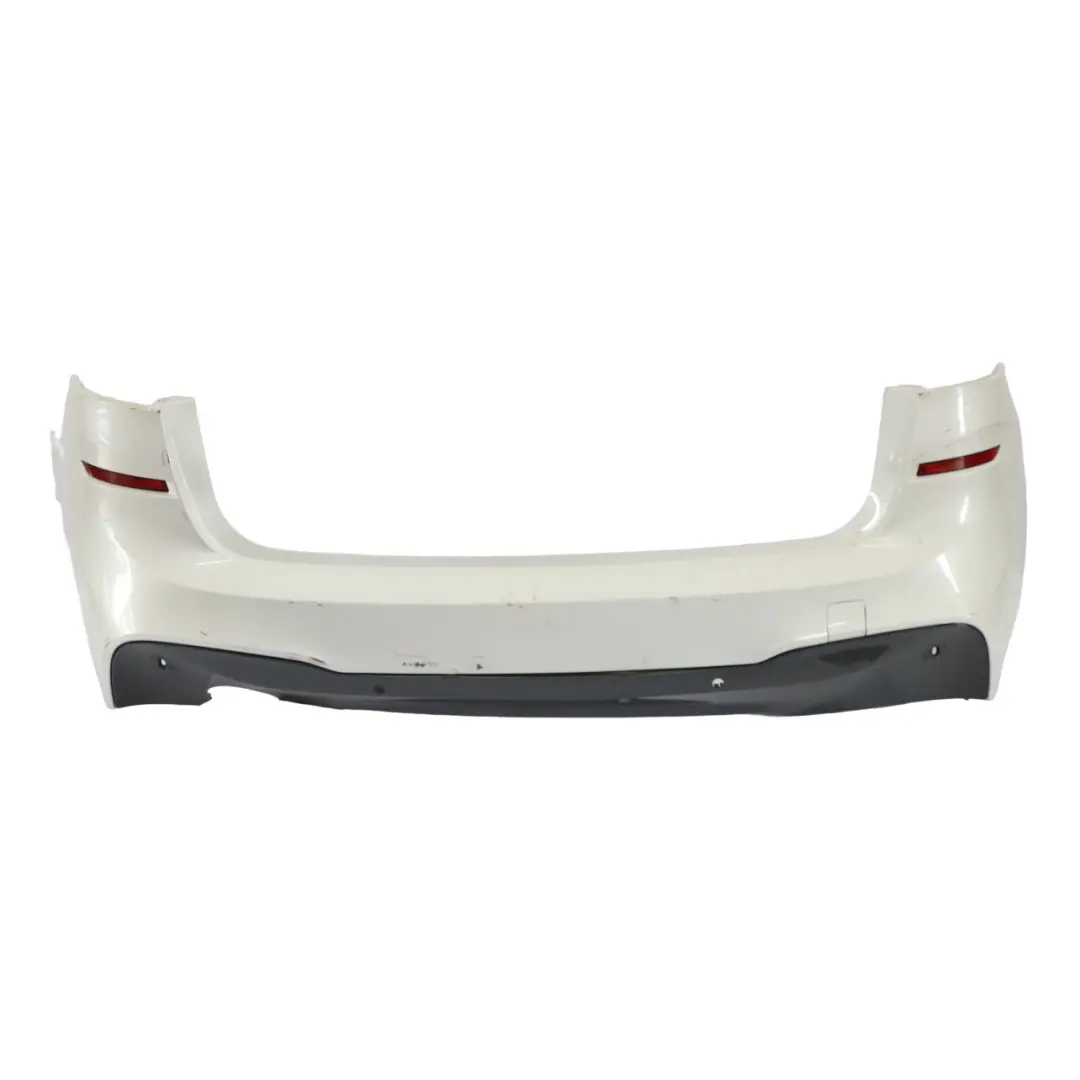 Bumper Rear Trim Panelling M Sport PDC Mineralweiss White - A96 to BMW F46 with Part number 8067062 BMW F46 Bumper Rear Trim Panelling M Sport PDC Mineralweiss White - A96 - SKU 8067062-MW1 - Part number 8067062