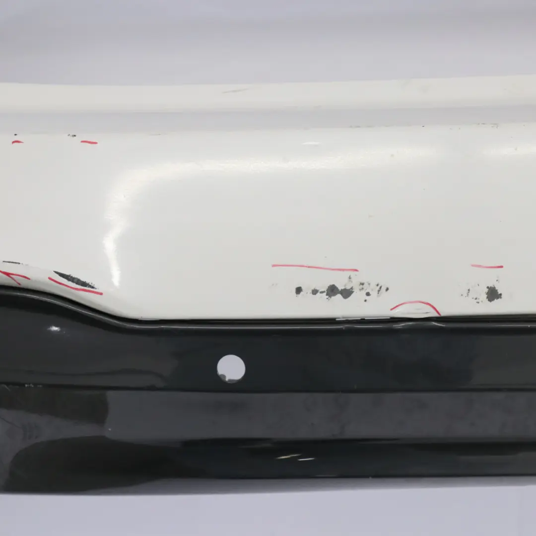 Bumper Rear Trim Panelling M Sport PDC Mineralweiss White - A96 to BMW F46 with Part number 8067062 BMW F46 Bumper Rear Trim Panelling M Sport PDC Mineralweiss White - A96 - SKU 8067062-MW1 - Part number 8067062