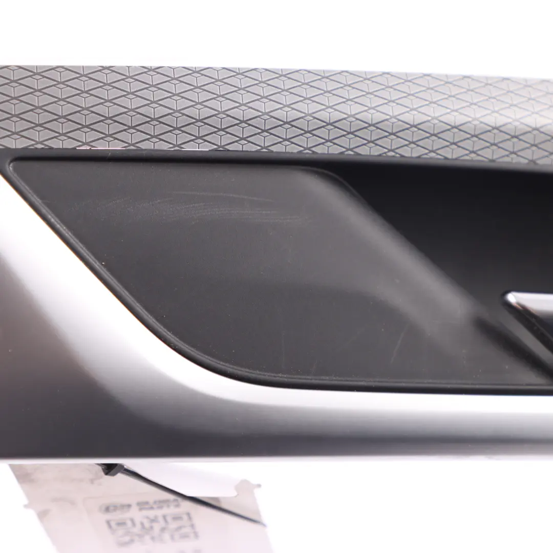 Door Cover Decorative Trim Grab Handle Rear Right O/S Aluminium to BMW G30 with Part number 8092318 BMW G30 Door Cover Decorative Trim Grab Handle Rear Right O/S Aluminium - SKU 8092318 - Part number 8092318