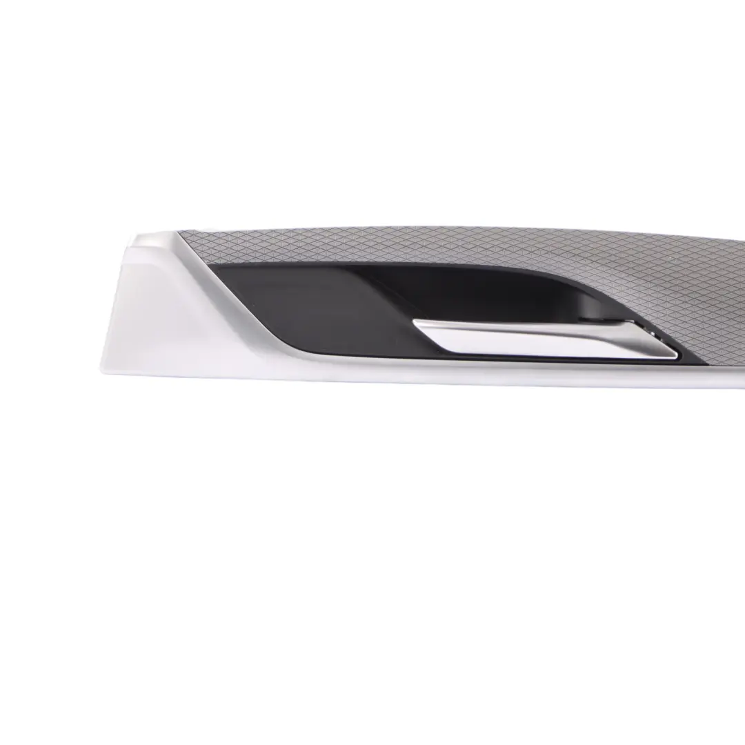 Door Cover Decorative Trim Grab Handle Rear Right O/S Aluminium to BMW G30 with Part number 8092318 BMW G30 Door Cover Decorative Trim Grab Handle Rear Right O/S Aluminium - SKU 8092318 - Part number 8092318