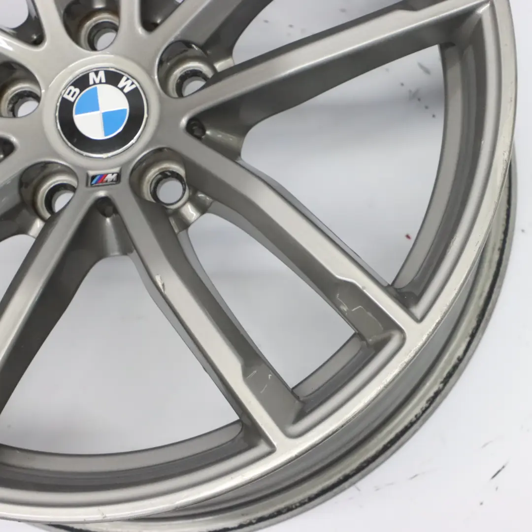 BMW G30 Ferric Grey Alloy Wheel Rim 18" 8J ET:30 Double Spoke 662M - SKU 8093405-1 - Part number 8093405