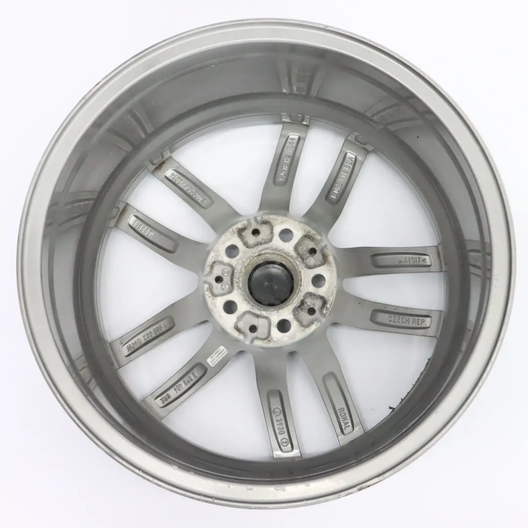 BMW G30 Rear Ferric Grey Alloy Wheel Rim 18" 9J ET:44 Double Spoke 662M - SKU 8093406-1 - Part number 8093406