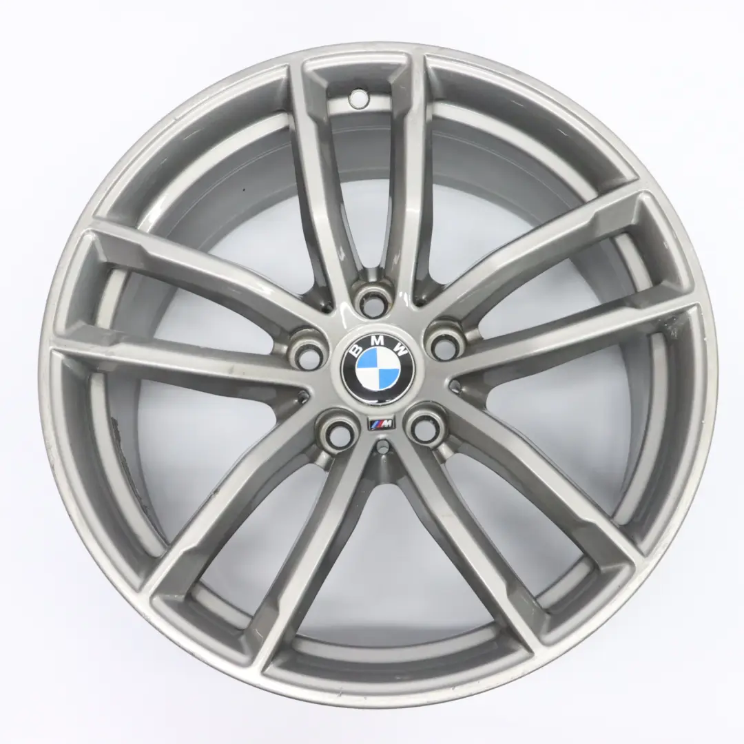 BMW G30 Rear Ferric Grey Alloy Wheel Rim 18" 9J ET:44 Double Spoke 662M - SKU 8093406-1 - Part number 8093406