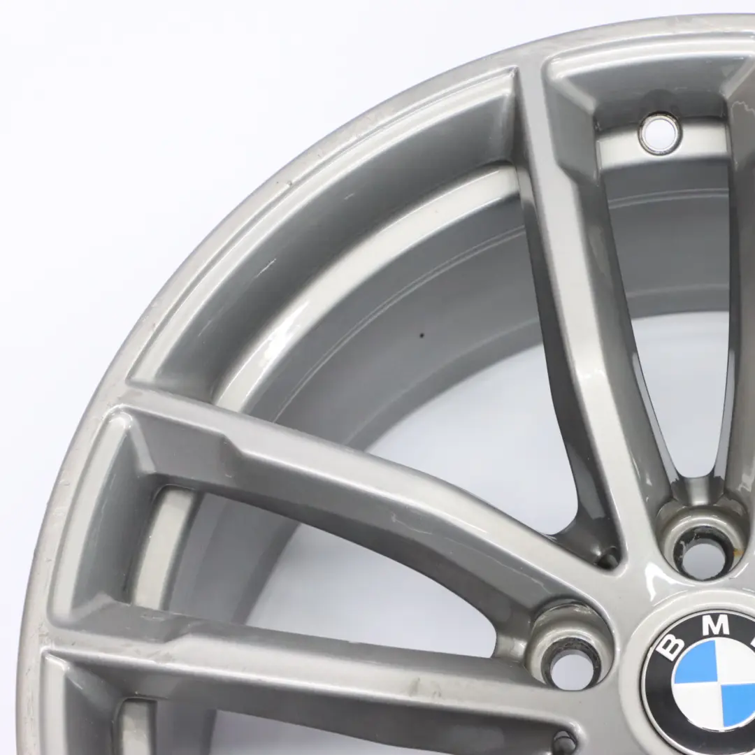 BMW G30 Rear Ferric Grey Alloy Wheel Rim 18" 9J ET:44 Double Spoke 662M - SKU 8093406-1 - Part number 8093406