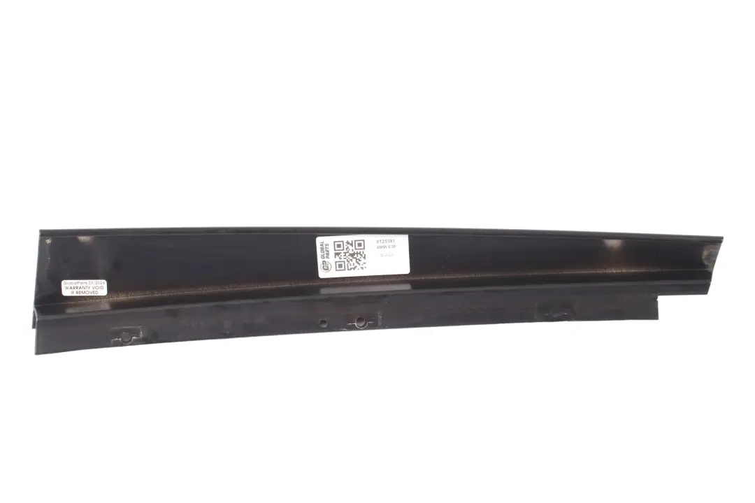 BMW E38 Door Trim Moulding Rear Right O/S Door Pillar Covering Black - SKU 8125382 - Part number 8125382