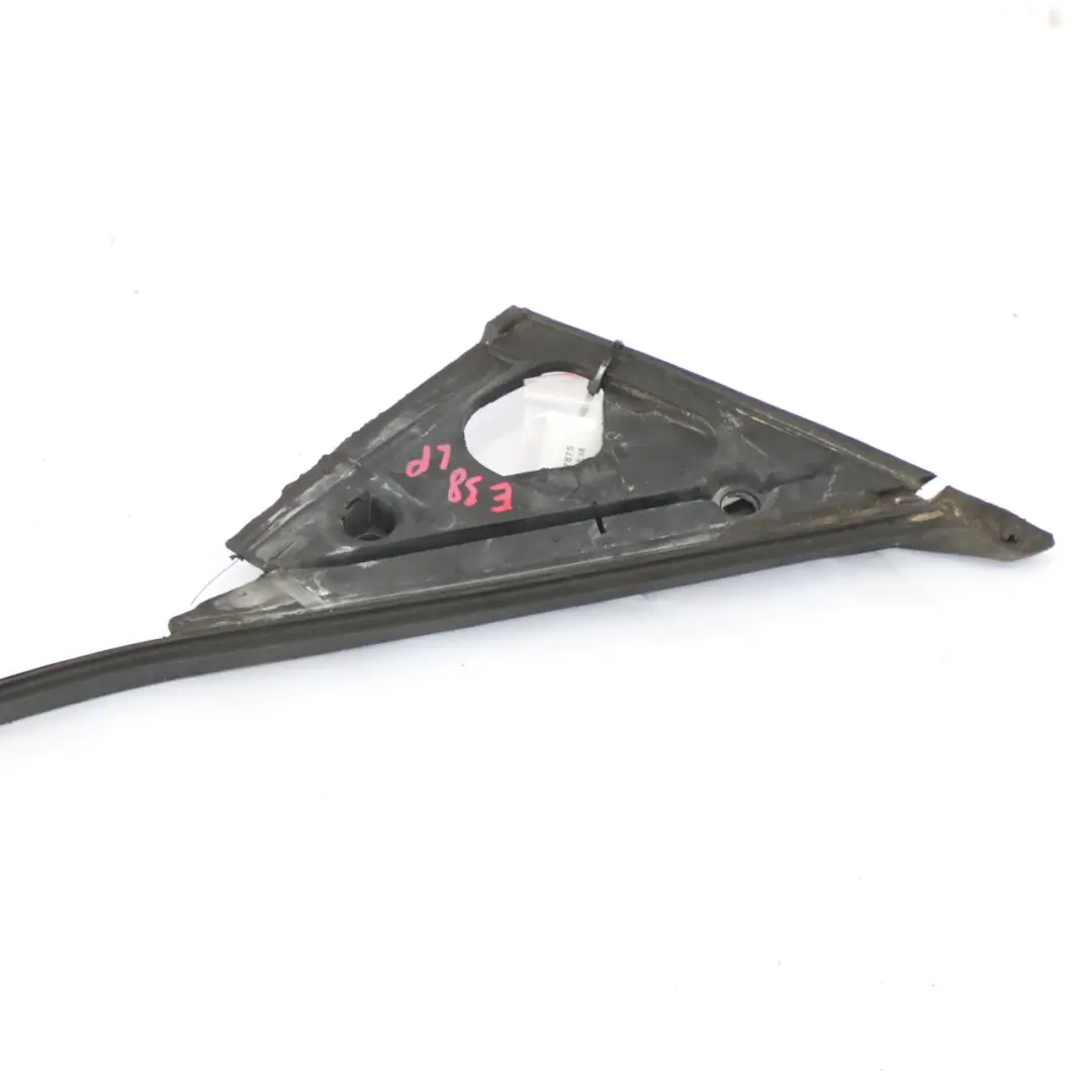 BMW E38 Front Left N/S Door Glass Inner Seal Mirror Triangle Cover - SKU 8157875 - Part number 8157875