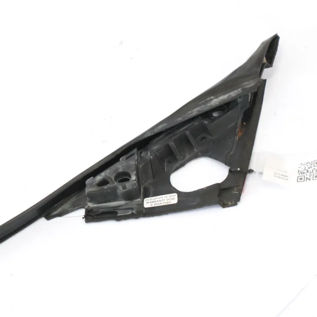 BMW E38 Front Left N/S Door Glass Inner Seal Mirror Triangle Cover - SKU 8157875 - Part number 8157875