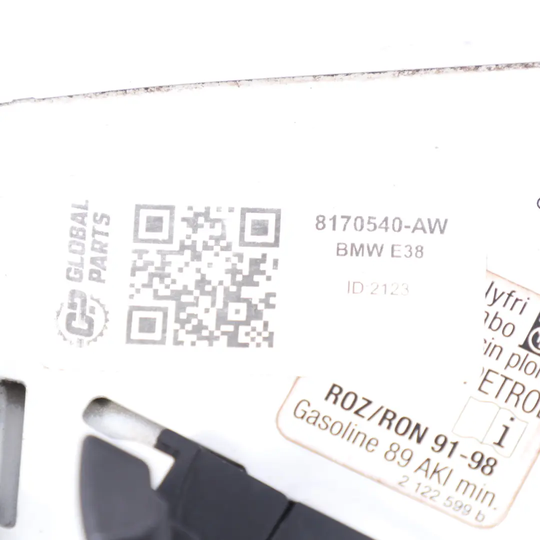BMW E38 Llenado de combustible Flap Filler Tapa Alpinweiss 3 - 300 - SKU 8170540-AW - Número de pieza 8170540