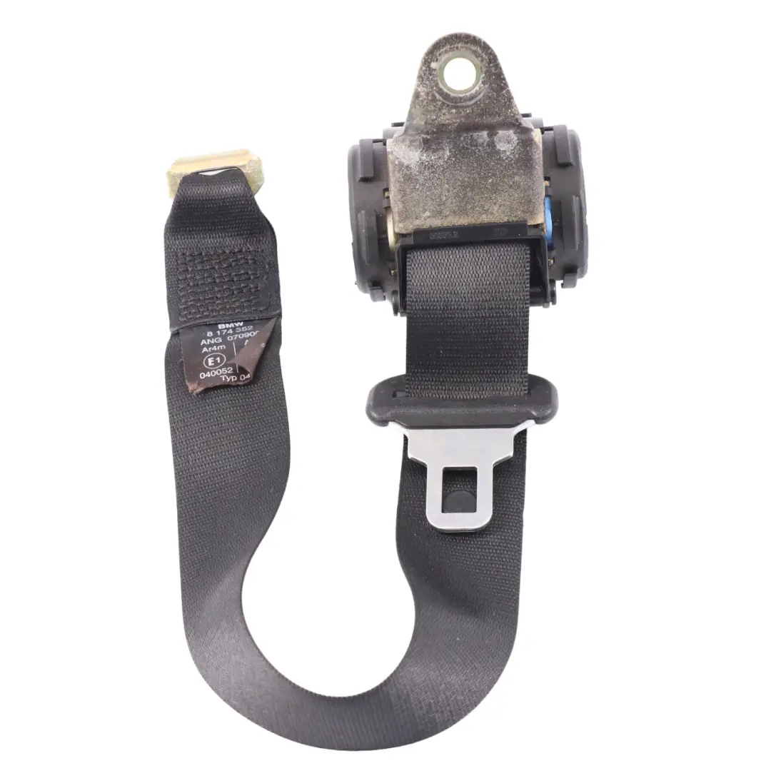 Upper Seat Belt BMW E38 Rear Bench Couch Seat Upper Safety Belt to with Part number 8174352 Upper Seat Belt BMW E38 Rear Bench Couch Seat Upper Safety Belt - SKU 8174352 - Part number 8174352