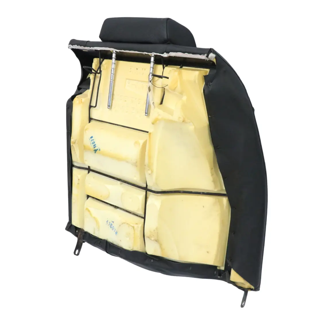 BMW E38 Respaldo del asiento trasero derecho Cubierta de cuero negro Montana - SKU 8177320 - Número de pieza 8177320