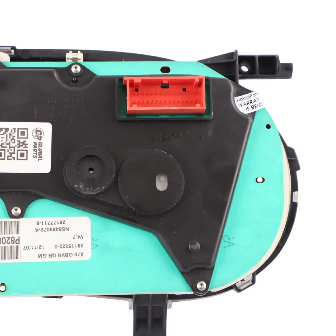 Vauxhall Movano Diesel Speedometer Instrument Cluster Manual - SKU 8200467958 - Part number 8200467958