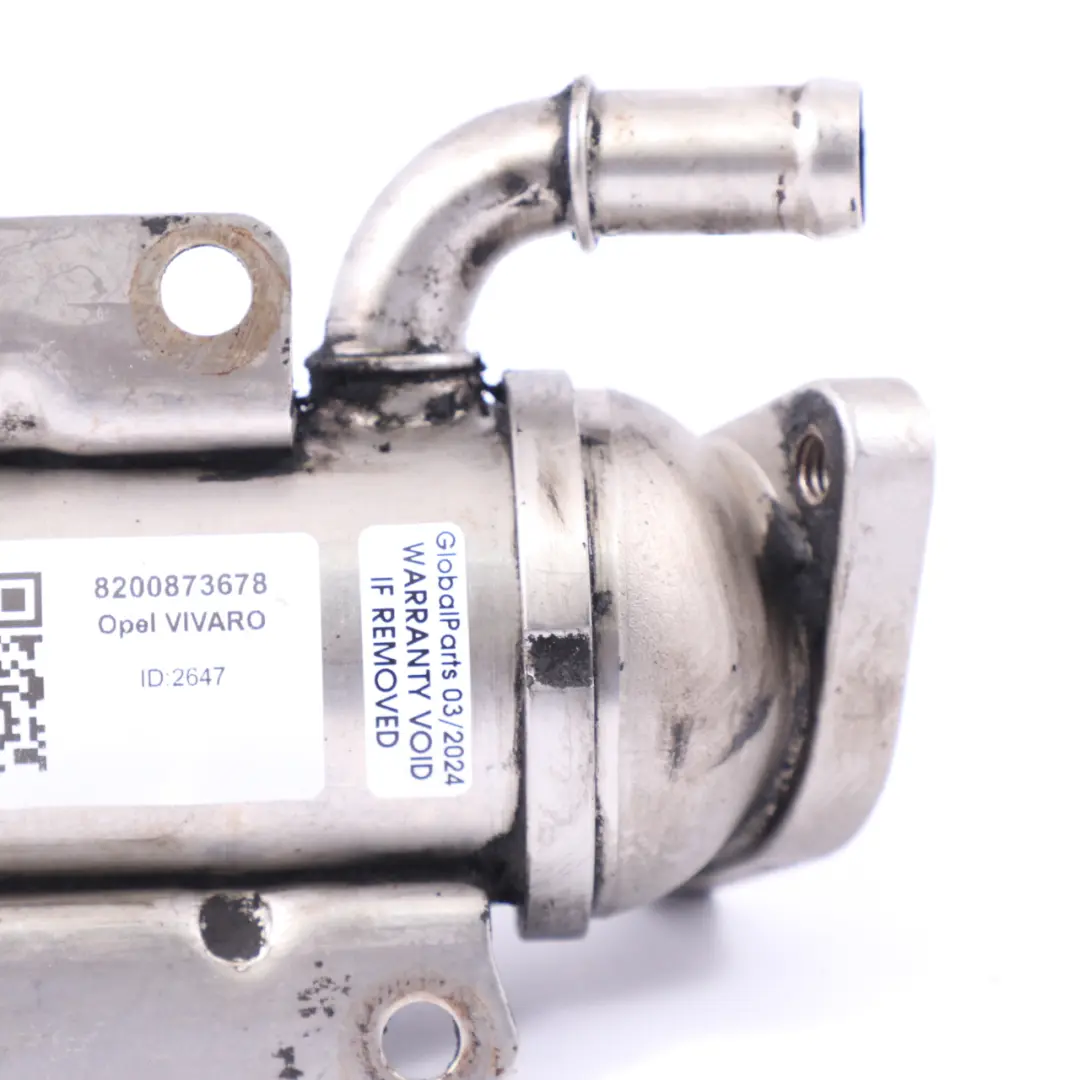 Refroidisseur EGR pour Opel Vivaro Renault Trafic 2.0 Diesel à propos du numéro de pièce 8200873678 Opel Vivaro Renault Trafic 2.0 Diesel Refroidisseur EGR - SKU 8200873678 - Numéro de pièce 8200873678