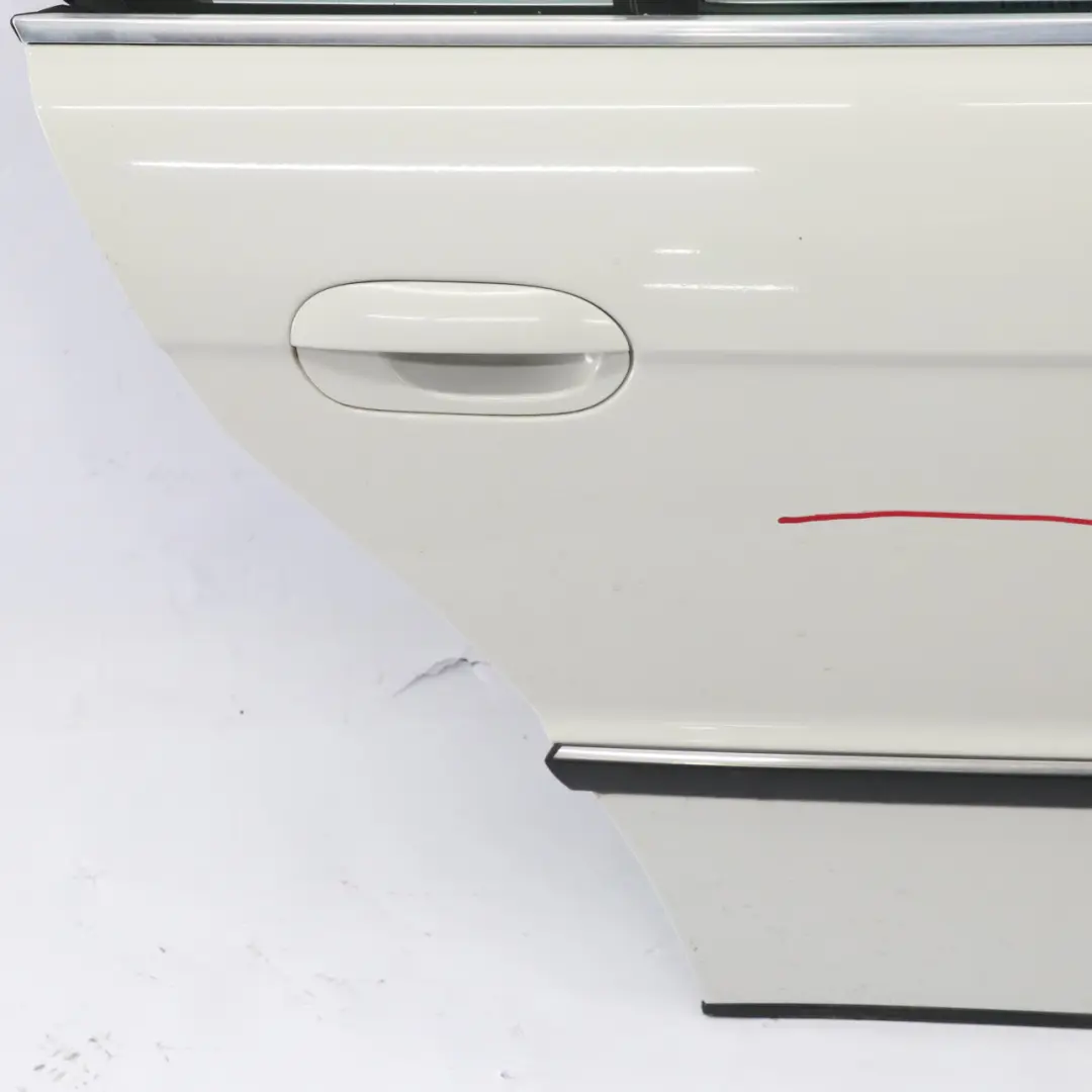 BMW E38 Puerta Trasera Derecha Alpinweiss Alpine Blanco 3 - 300 - SKU 8223886-AW - Número de pieza 8223886