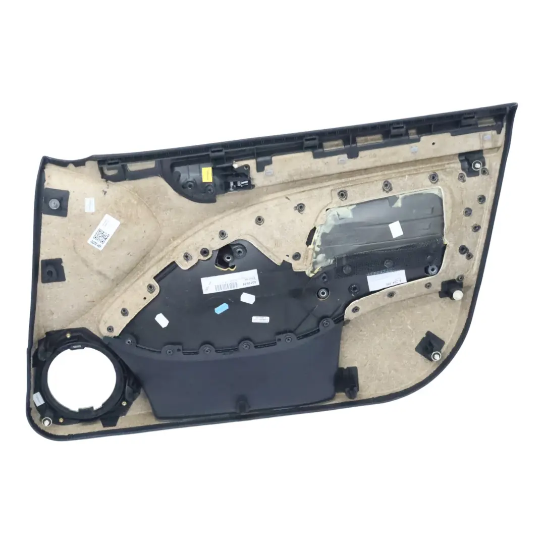 BMW E46 Saloon Touring Front Left N/S Trim Panel Door Card Leather Black - SKU 8224595 - Part number 8224595