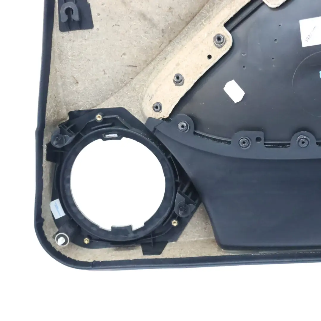 BMW E46 Saloon Touring Front Left N/S Trim Panel Door Card Leather Black - SKU 8224595 - Part number 8224595
