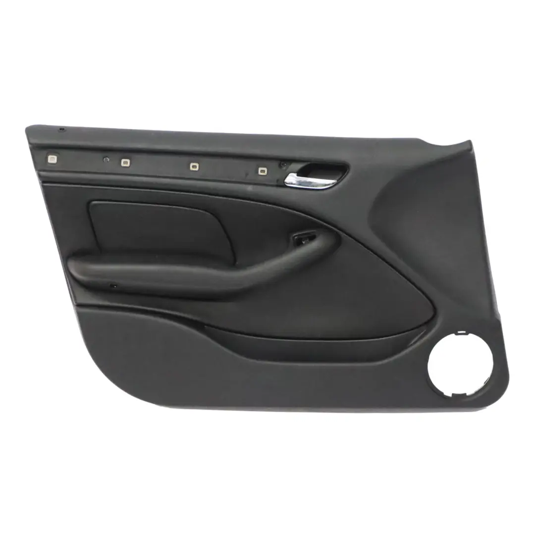 BMW E46 Limousine Kombi Türverkleidung Vorn Links Leder Montana Schwarz - SKU 8224595 - Teilenummer 8224595