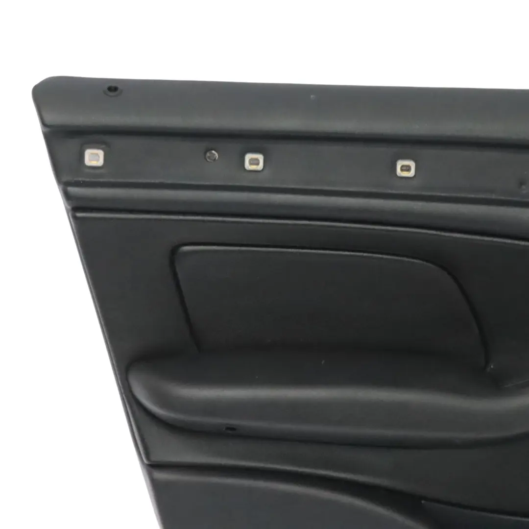 BMW E46 Berlina Touring Anteriore Sinistr Rivestimento Pannello Porta Pelle Nero - SKU 8224595 - Numero di parte 8224595